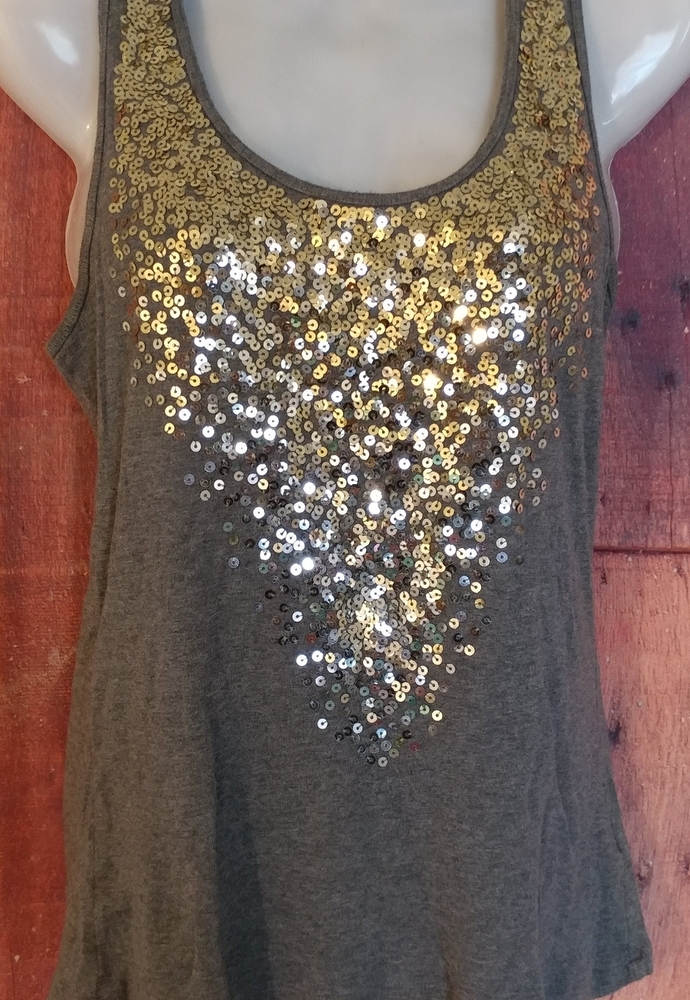 *APT.9 Women's Sleeveless Top With Sequence Size M B26-225